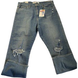 Signature Levi Strauss Womens 18 W34 Heritage High Rise Straight Med Wash Jeans